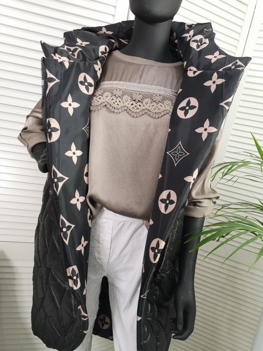 PIKOWANA KAMIZELKA LUISS CZARNA 055