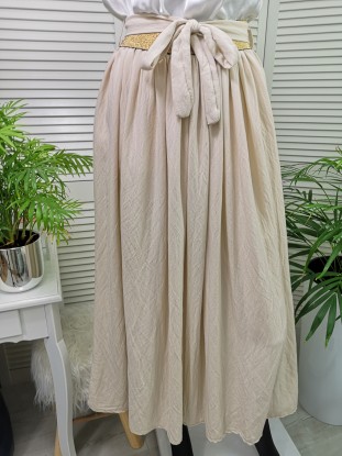 SPÓDNICA KALEY BEŻOWA KOD 051