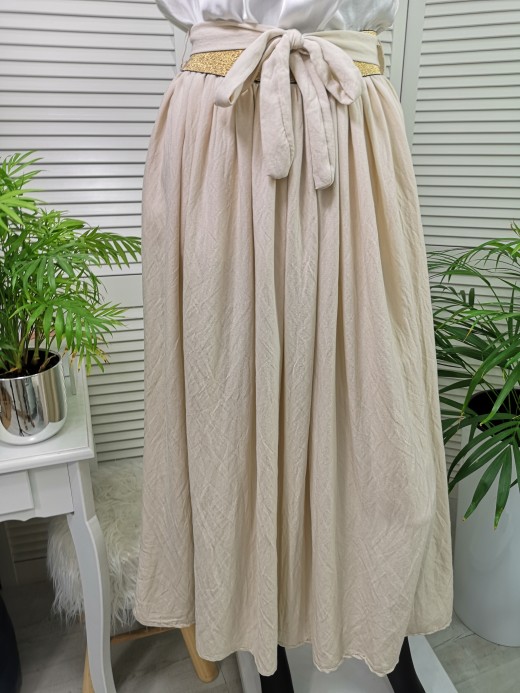 SPÓDNICA KALEY BEŻOWA KOD 051