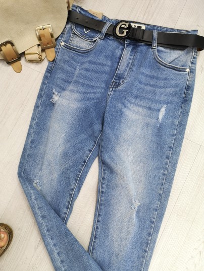 SP002 SPODNIE JEANSY BLUE