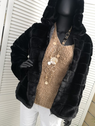 OK008 Kurtka/Futerko MILLA CZARNE