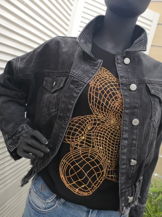 OK 012 KURTKA BLACK JEANS