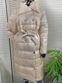 Włoski pikowany płaszczyk VALERIA 3w1 beige